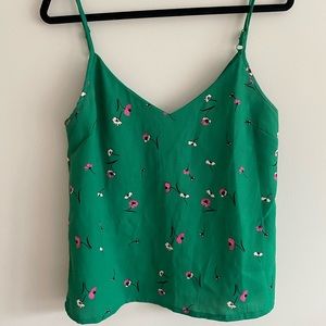 ASOS Green Floral Tank Top